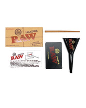 Load image into Gallery viewer, raw rolling metal tray(FOREST)large+raw king size cone(100 pack)+cone loader kit