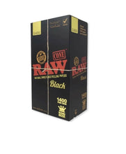 Load image into Gallery viewer, RAW BLACK king size cone(50pk, 100pk, 200pk & 300pk)+raw clipper lighter+glass cone tip+ tube