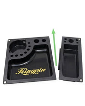 Load image into Gallery viewer, Kingpin X RAW Collab Mafioso Rolling Tray + raw three tree cone case holder