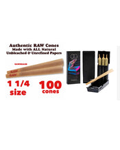 Load image into Gallery viewer, raw cone classic 1 1/4 size pre rolled cone(100 pack)+JPAQ trio cone holder case