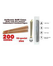 Load image into Gallery viewer, RAW Classic 98 special Size Cone(500, 300, 200, 100, 50)+aluminum sealed water smell tube joint