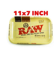 Load image into Gallery viewer, RAW rolling metal tray 11”x7”(original)+cone filler herb grinder storage 3 in 1