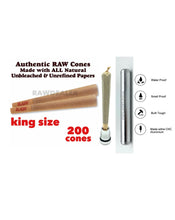 Load image into Gallery viewer, RAW Classic king Size Cone(50, 100, 200, 300, 500)+aluminum sealed water smell tube joint