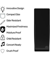 Load image into Gallery viewer, JPAQ trio Odor Resistant Joint Holder case(black/white)+M glass jar uv smell proof+boveda