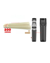 Load image into Gallery viewer, RAW organic hemp king size cone(200pk, 100pk, 50pk)+cone herb grinder filler storage 3in1