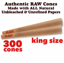 Load image into Gallery viewer, Raw classic king size pre rolled cone with tip 50pk | 100 pk | 200pk | 300pk | 400pk | 500 pk + Philadelphia smell proof tube