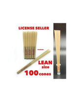 Load image into Gallery viewer, Raw classic lean size pre rolled cone with tip 50pk | 100pk | 200pk + Glass cone holder tip