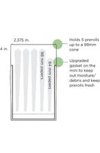 Load image into Gallery viewer, JPAQ MINI Odor Resistant Joint Holder Roach Stash case ( BLACK)