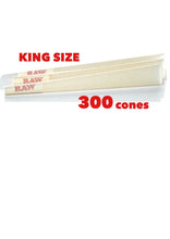 Load image into Gallery viewer, Raw organic hemp king size pre rolled cone with tip 50pk | 100pk | 200pk | 300pk | 500pk + Philadelphia smell proof tube