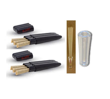 Load image into Gallery viewer, RAW Three Tree Cone Case with Hippie Butler Smell Proof Pouch 1pk | 2PK | 3pk | +glass cone holder tip