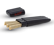 Load image into Gallery viewer, RAW Three Tree Cone Case with Hippie Butler Smell Proof Pouch 1pk | 2PK | 3pk | +glass cone holder tip