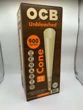 Load image into Gallery viewer, OCB unbleached 1 1/4 size pre rolled cone 50PK 100PK | 1x philadelphia BPA FREE smell proof tube