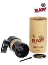 Load image into Gallery viewer, Raw classic king size pre rolled cone with tip 50pk | 100pk | 200pk | 300PK + raw king size 6 six shooter filler + BPAFREE smell proof tube