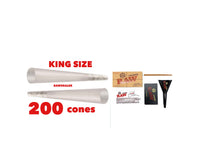 Load image into Gallery viewer, Zig zag ultra thin KING size pre rolled cone 50/100/200 cones + raw king size cone loader kit