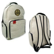 Load image into Gallery viewer, RAW X Rolling Papers Burlap Backpack - Smell Proof 6 Layer Design with Lockable Silicone Gasketed Double Zippers