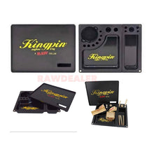 Load image into Gallery viewer, Raw Collab Kingpin Mafioso Plastic Rolling Tray with Magnetic Closure