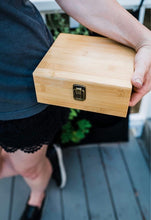 Load image into Gallery viewer, Stash Box with Rolling Tray - Large Storage Bamboo Box to Organize All Your Smoking Accessories - Premium Handmade Wooden Box with Hinged Li