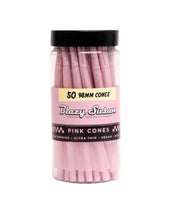 Load image into Gallery viewer, Blazy Susan PINK pre rolled cone 98mm 50ct jar | raw cone loader, hello kitty grinder | 3in1 grinder | torch lighter | rechargeable grinder