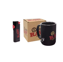 Load image into Gallery viewer, RAW MUG Wake Up Bake Up Ceramic Cup+RAW PHOENIX LIGHTER
