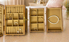 Load image into Gallery viewer, Personalized engraved wooden jewelry box large size
