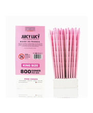 Load image into Gallery viewer, JUICY LUCY PINK cone KING size (200ct, 100ct 50ct) MADE IN FRANCE+RAW 98 king size loader
