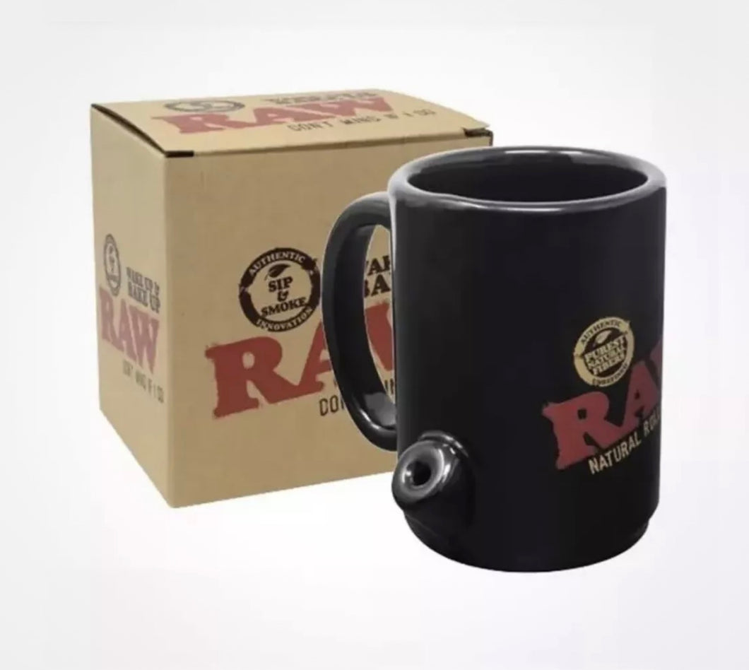 RAW MUG Wake Up Bake Up Ceramic Cup+RAW PHOENIX LIGHTER