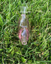 Load image into Gallery viewer, glass pink heart water bubbler pipe
