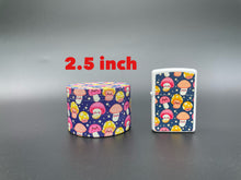 Load image into Gallery viewer, Cute mushroom patrern lighter &amp; 2.5 inch aluminum grinder.  Pretty cute girly lighter grinder set
