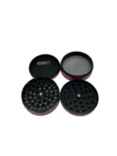 Load image into Gallery viewer, Red rose flower lighter &amp; 2.5 inch aluminum grinder.  Pretty cute girly lighter grinder set
