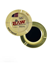 Load image into Gallery viewer, raw life grinder 4 pieces small size + raw round metal magnetic 5.5” ash tray
