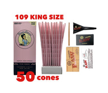 Load image into Gallery viewer, Blazy Susan pink cones 109mm king size  200 l 100 l 50cones + raw 98 king size cone loader kit
