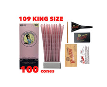 Load image into Gallery viewer, Blazy Susan pink cones 109mm king size  200 l 100 l 50cones + raw 98 king size cone loader kit
