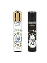 Load image into Gallery viewer, Zig Zag Classic Metal Rolling Tray +Zig Zag Clipper Refillable Lighter
