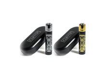 Load image into Gallery viewer, Clipper Full Metal Mex Skulls Lighter Gold + Clipper Full Metal Mex Skulls Lighter Silver
