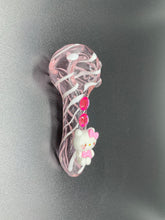 Load image into Gallery viewer, Hello kitty pink glass tobacco pipe
