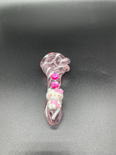 Load image into Gallery viewer, Hello kitty pink glass tobacco pipe
