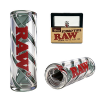 Load image into Gallery viewer, Raw Turbo Glass Tip 10mm + Raw Extendo Lighter + Raw Phoenix Lighter (Red Black Brown color) Refillable
