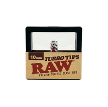 Load image into Gallery viewer, Raw Turbo Glass Tip 12mm &amp; 10mm + Raw Extendo Lighter + Raw Phoenix Lighter (Red Black Brown color) Refillable
