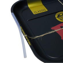 Load image into Gallery viewer, Raw Black XXL Rolling Table Tray Adjustable Height + Raw Phoenix Lighter (Red Black Brown color) Refillable
