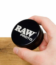 Load image into Gallery viewer, RAW PROTO aerospace-grade aluminum grinder 2.5” black color
