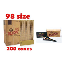 Load image into Gallery viewer, Raw 98 special pre rolled cone (50, 100, 200, 300, 400, 500)cones + raw 98 king size cone loader kit
