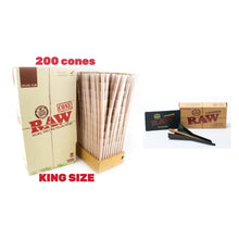 Load image into Gallery viewer, RAW organic king size pre rolled cone (50, 100, 200, 300, 400, 500)cones + raw 98 king size cone loader kit
