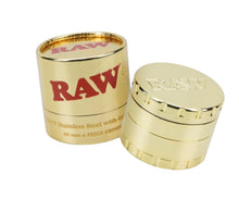 Load image into Gallery viewer, RAW ethereal grinder 60mm heavy stainless steel with gold plating
