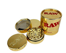 Load image into Gallery viewer, RAW ethereal grinder 60mm heavy stainless steel with gold plating
