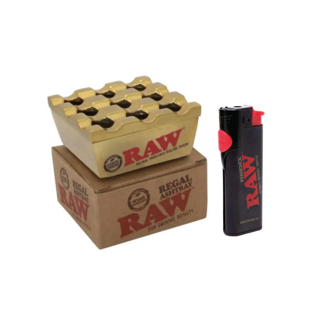 Raw Vanash Windproof Ashtray+RAW Phoenix Refillable Lighter