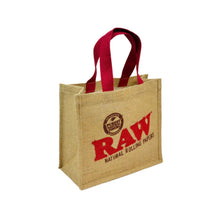 Load image into Gallery viewer, Raw Burlap Carry All Tote Bag + Raw Phoenix Refillable Lighter
