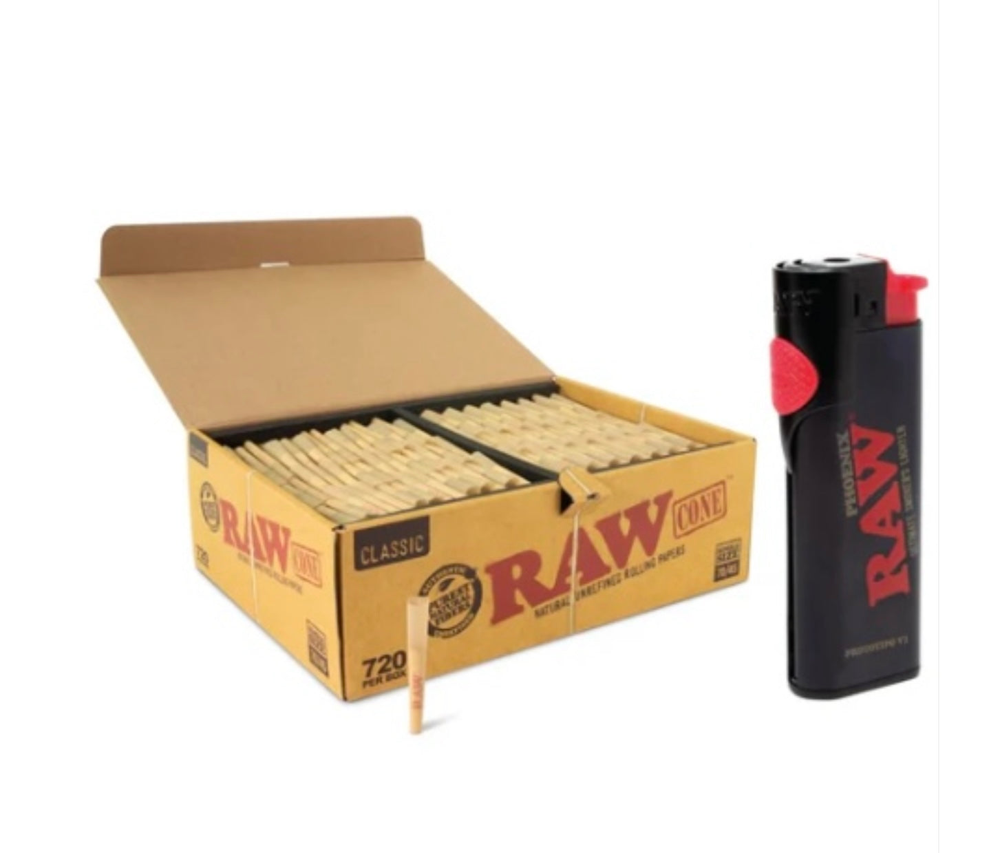 RAW Classic Lean Size cone pre rolled (50, 100, 200, 300, 400, 500 ...