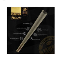 Load image into Gallery viewer, RAW black king size pre rolled cones( 500pk, 300pk, 200pk, 100pk, 50pk) + aluminum water and smell proof tube
