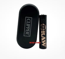 Load image into Gallery viewer, Raw Clipper Full Metal Lighter Black Color + Raw Clipper Cork Lighter
