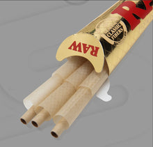 Load image into Gallery viewer, RAW classic ethereal king size pre rolled cone + raw phoenix lighter + raw extendo lighter
